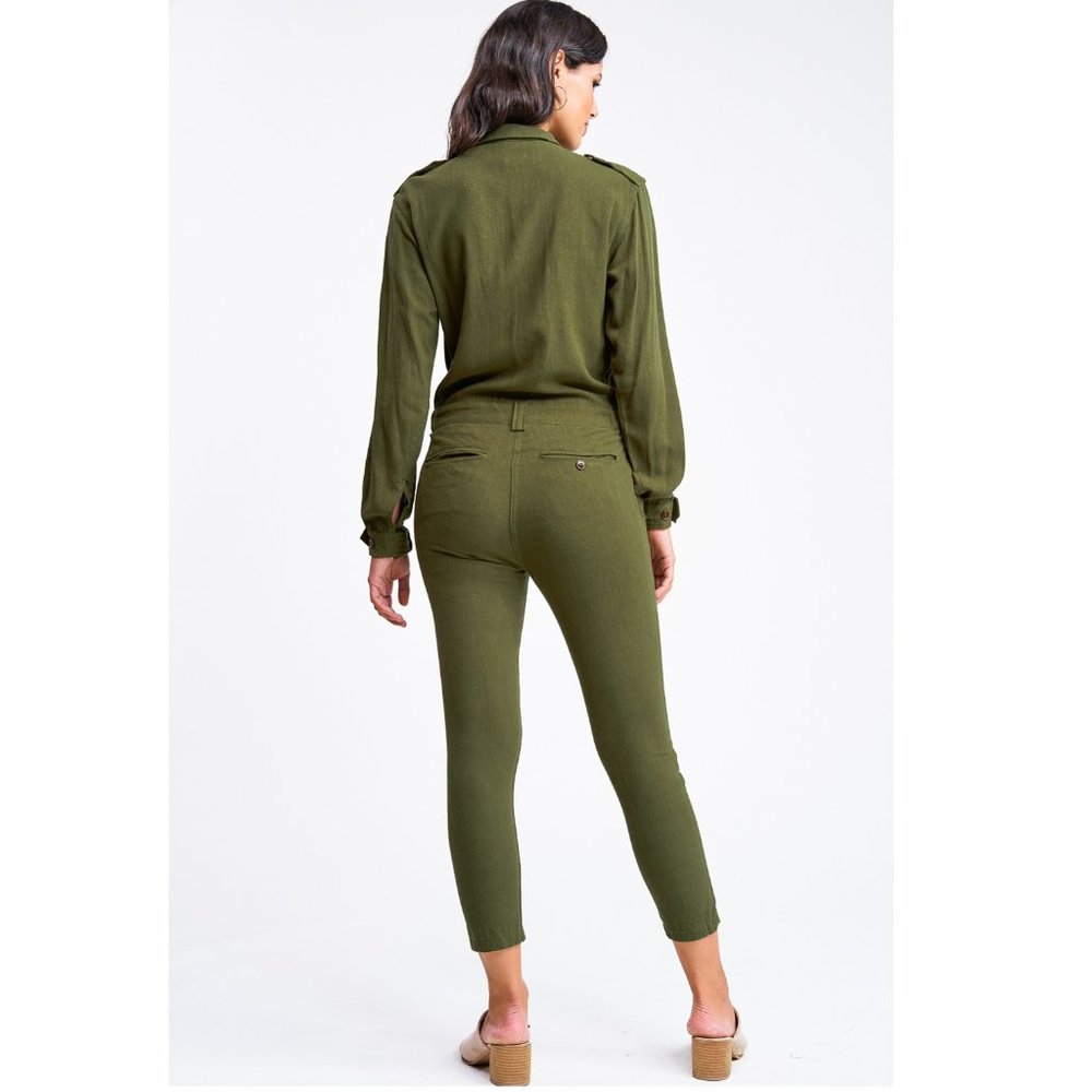 NWT Tapered Leg Coverall Cargo Utility Jumpsuit - Picture 3 of 5